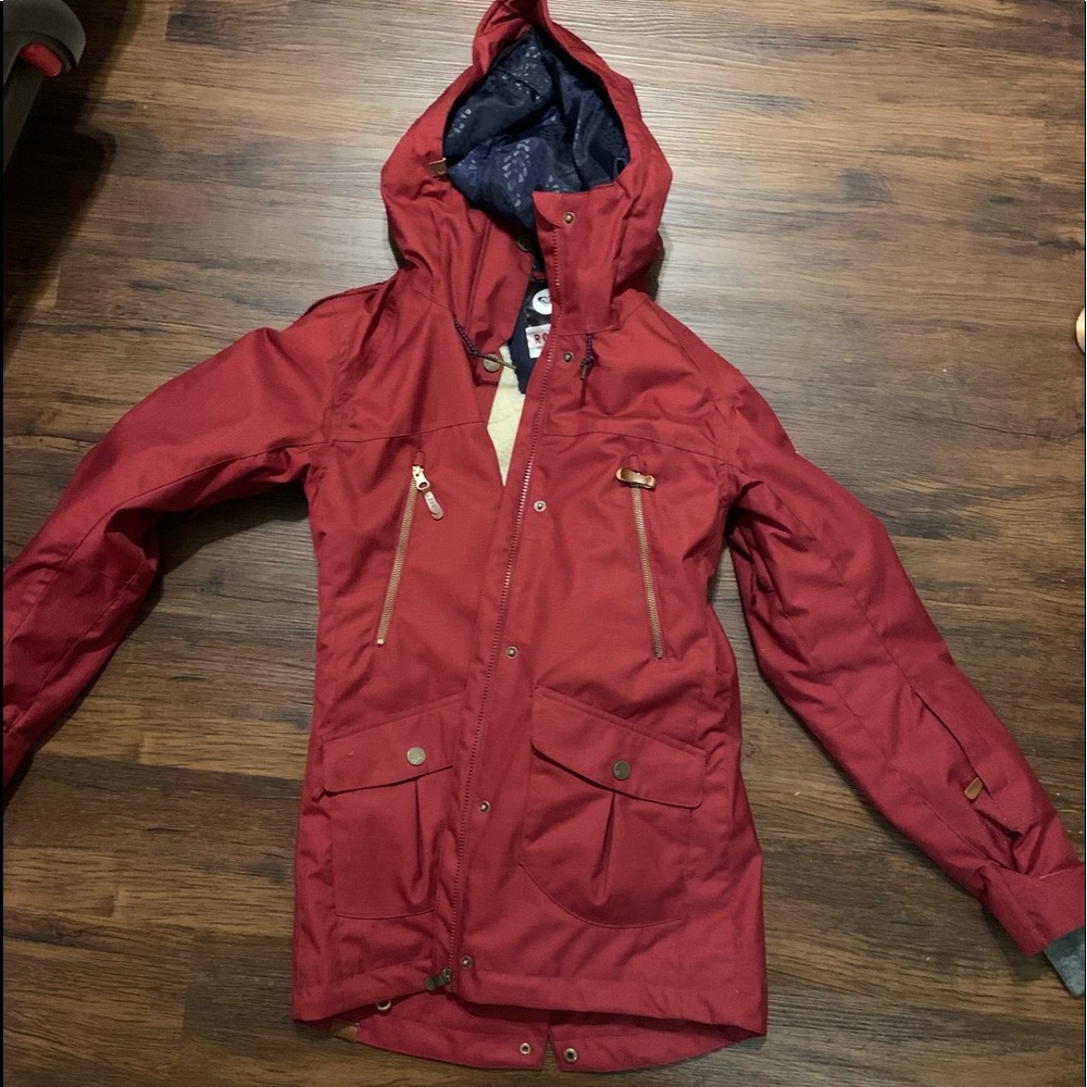 Red | Womens Roxy Jackets Tribe 15K Snow Jacket Parka Size Small